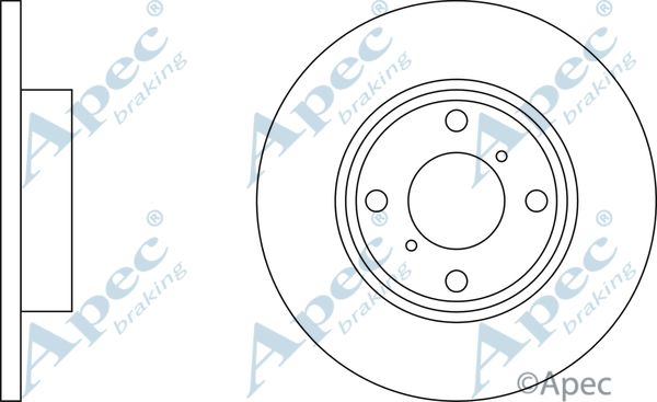 APEC BRAKING stabdžių diskas DSK2110